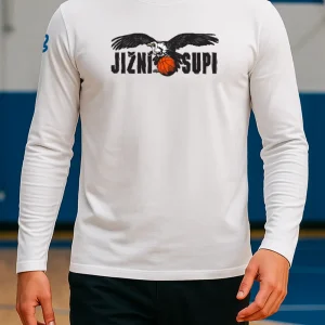 Triko s dlouhým rukávem Coach bílé