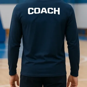 Triko s dlouhým rukávem Coach modré
