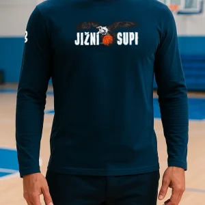 Triko s dlouhým rukávem Coach modré
