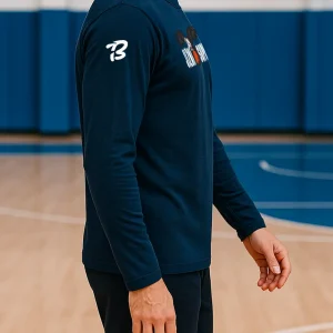 Triko s dlouhým rukávem Coach modré